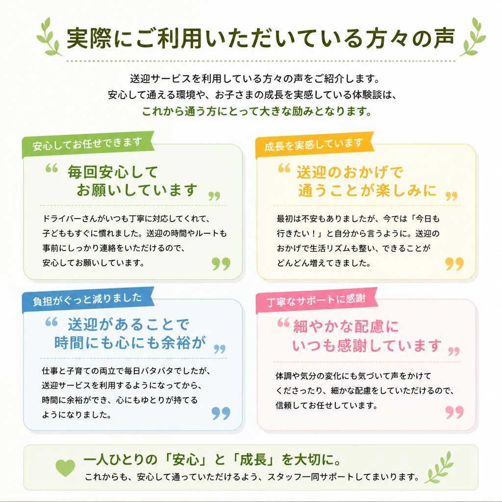 利用者の声