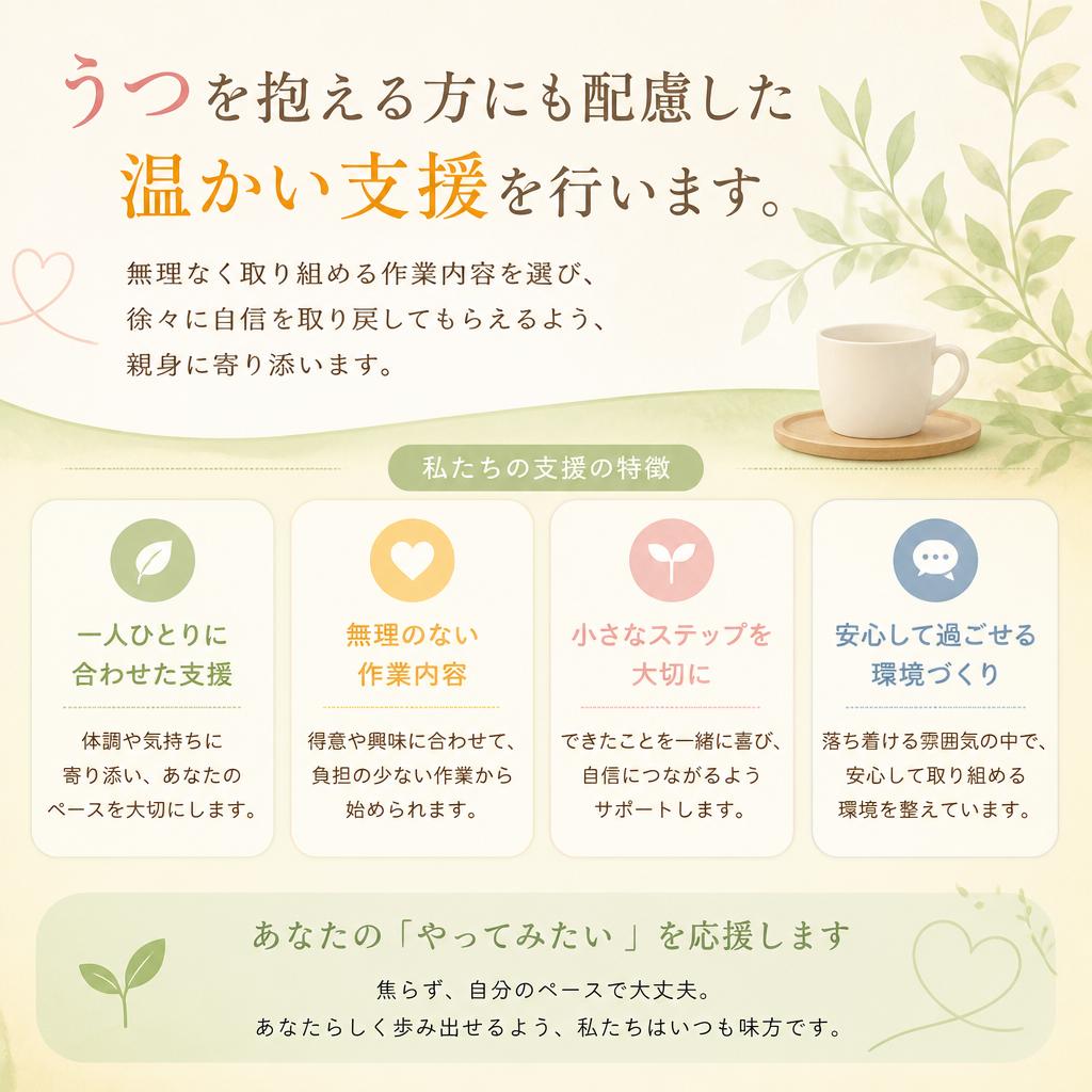 うつに向き合うサポート