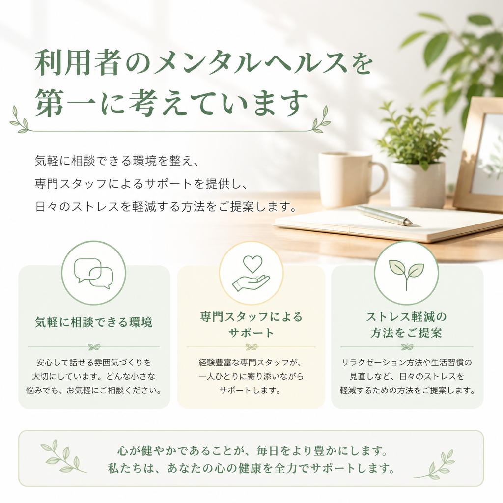 メンタルヘルスを支えるアプローチ