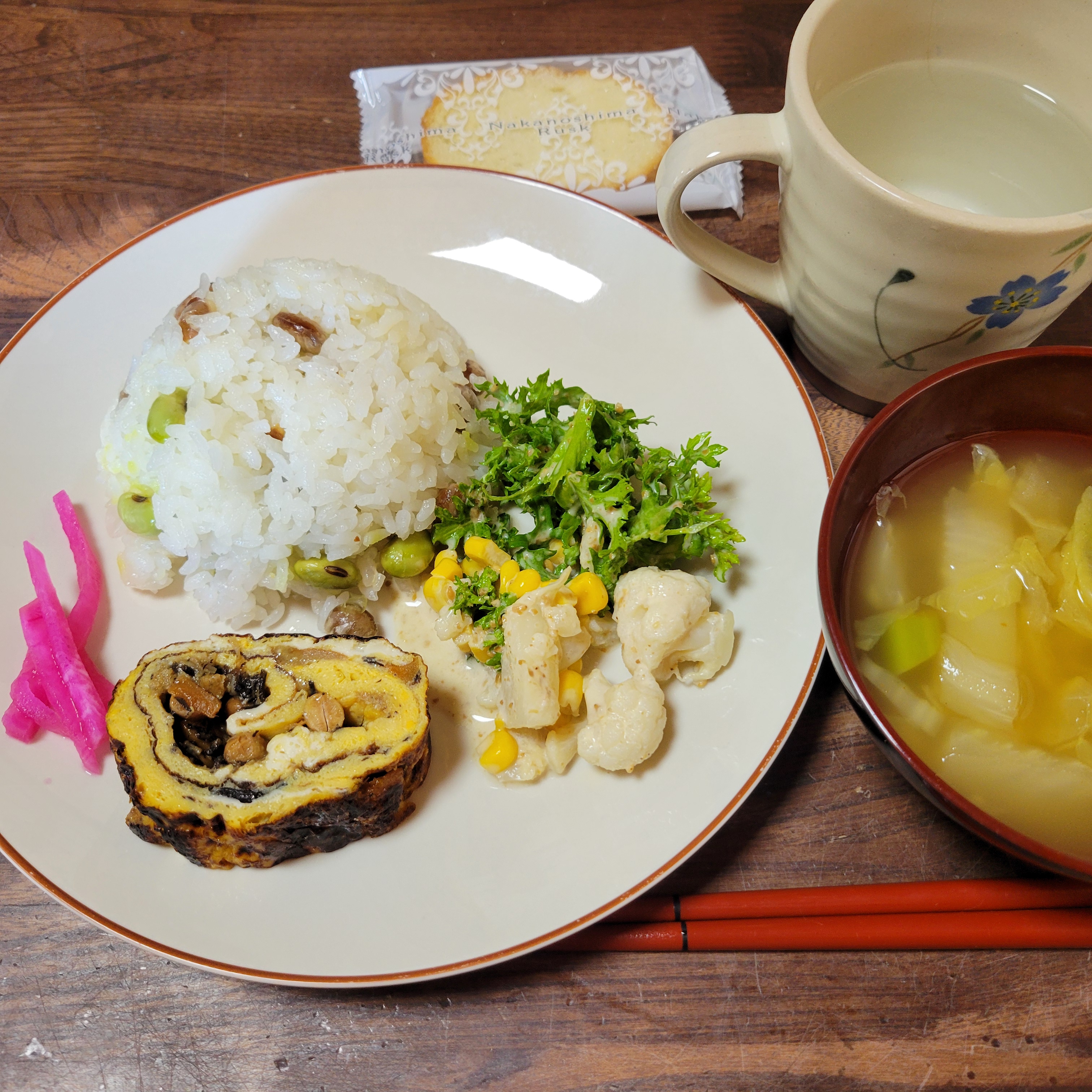 栄養バランスの取れた手作り昼食